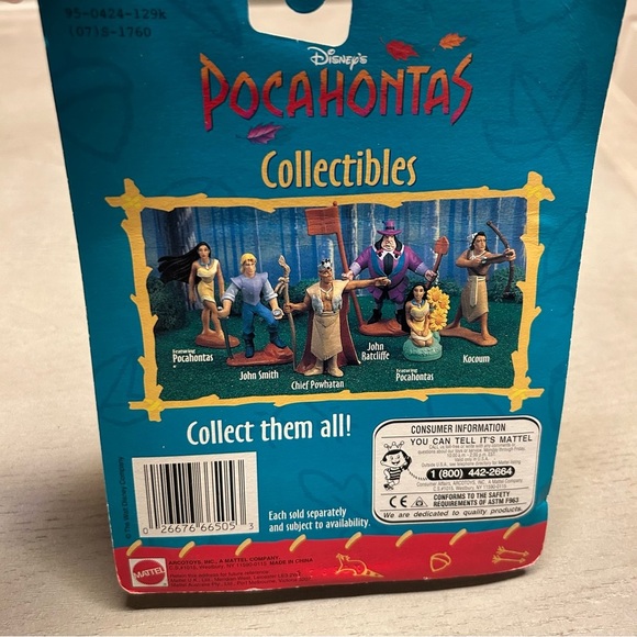 3 Vintage 1995 Mattel Disney's Pocahontas Collectible Figures New And Sealed - Picture 15 of 16